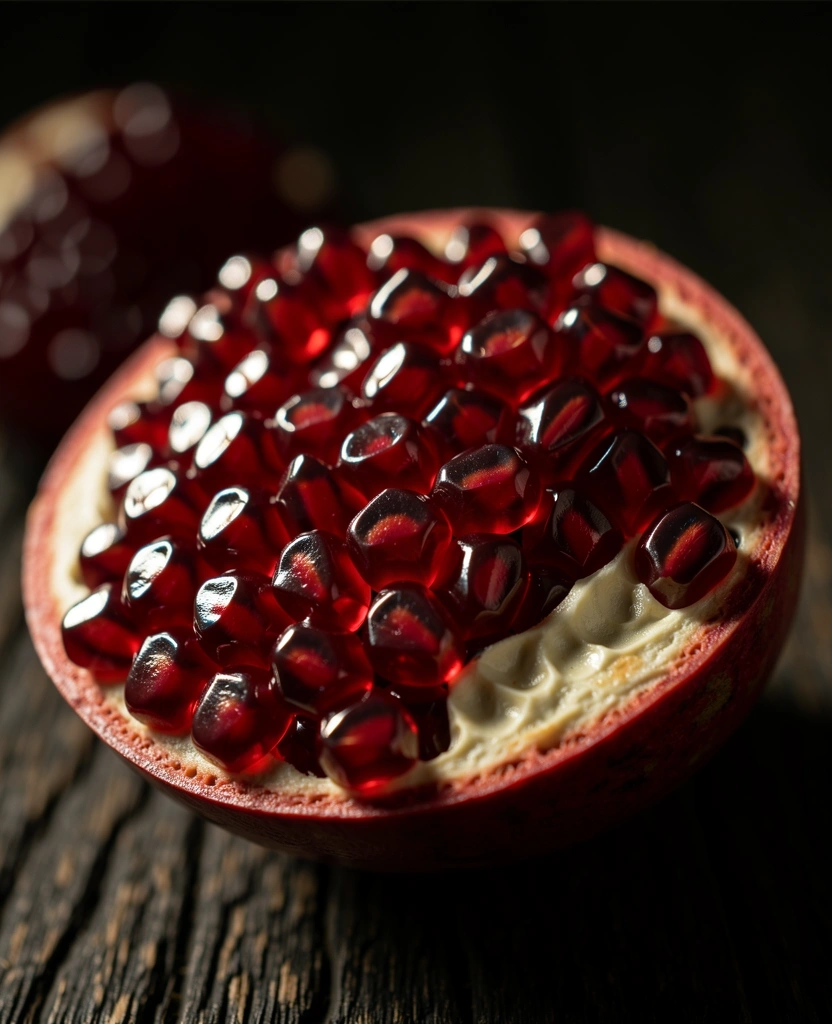Detailaufnahme Granatapfel